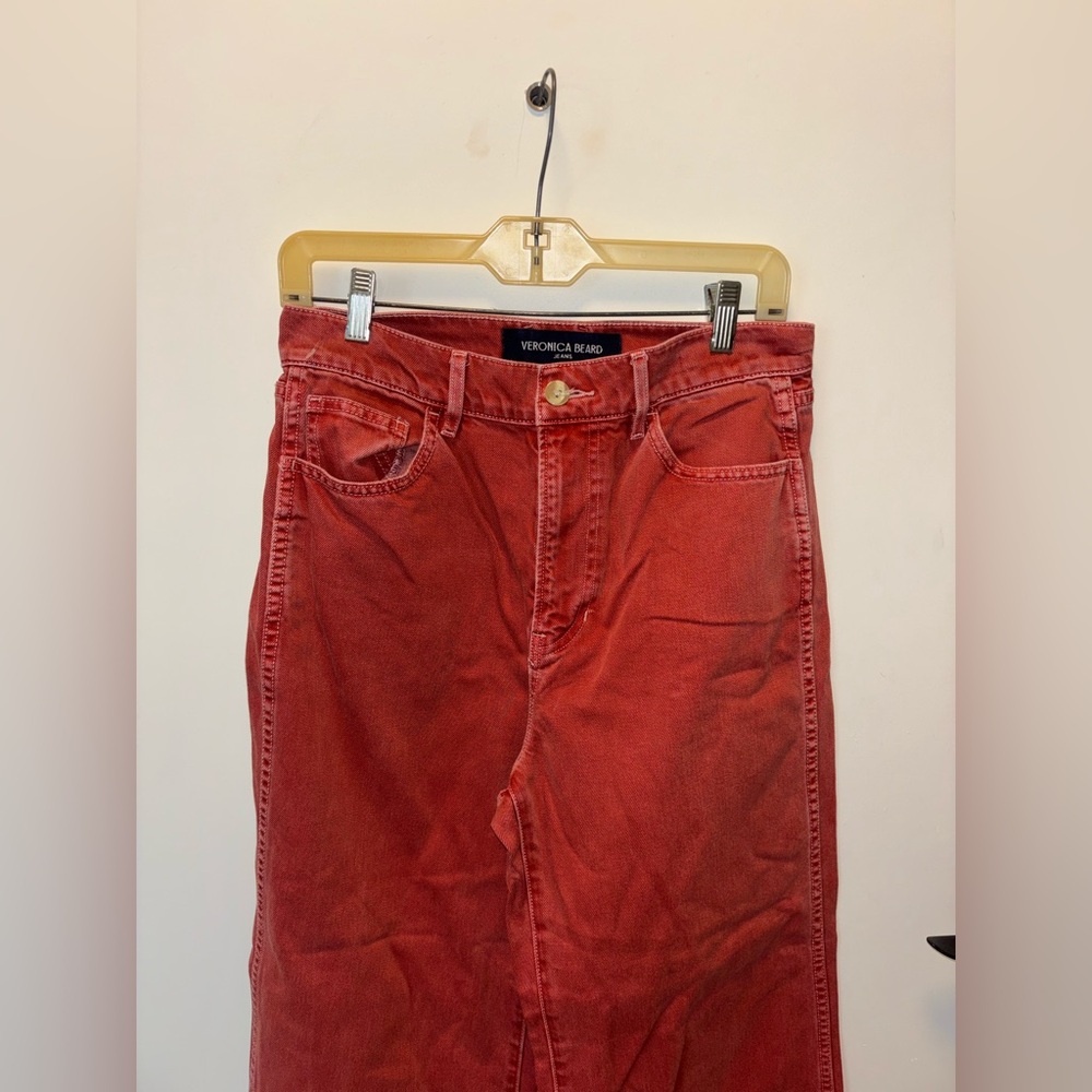 Veronica Beard Taylor Cropped Wide-Leg Jean 28 - Picture 6 of 13